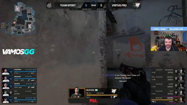VIRTUS PRO VS SPIRIT - INFERNO (MAPA 1)(MD3)(PTBR GAULES) - PGL MAJOR STOCKHOLM 2021