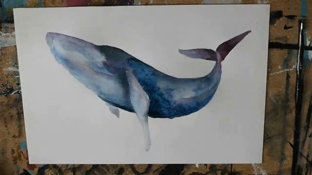 Кит.Арт. Speedpainting. Whale. смотреть онлайн
