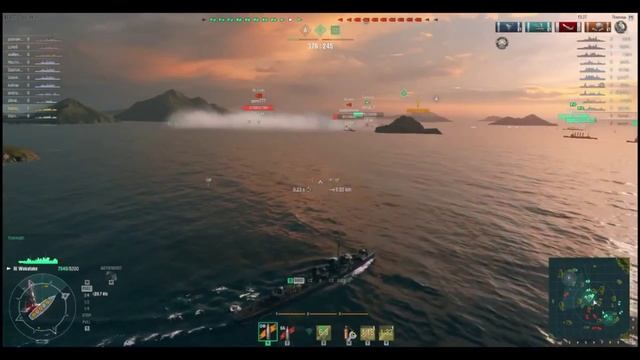 World of Warships Wakatake мясорубка с торпедами смотреть онлайн