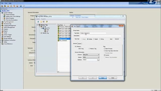 XGT InfoU Guide ModbusRTU Communication between InfoU and LS Inverter part1 смотреть онлайн
