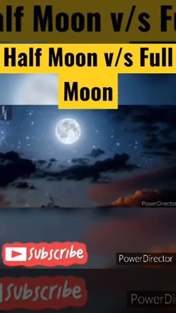 Half Moon v/s Full moon | moon facts | amazing facts #shorts #facts смотреть онлайн