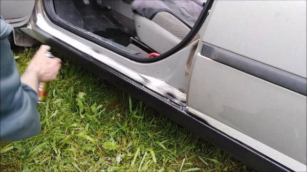 КАК САМОМУ ПОКРАСИТЬ ПОРОГИ АНТИГРАВИЕМ