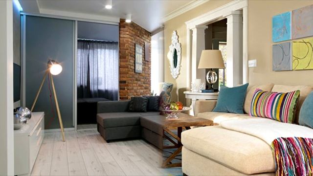 Living room design 17 sq.m. смотреть онлайн