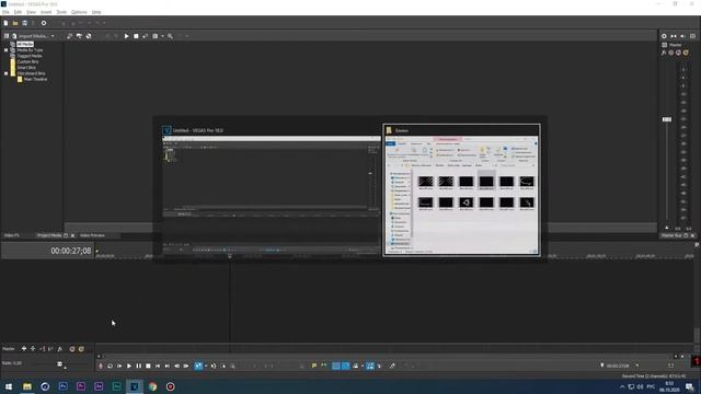 Как загрузить, добавить файлы в Vegas Pro смотреть онлайн
