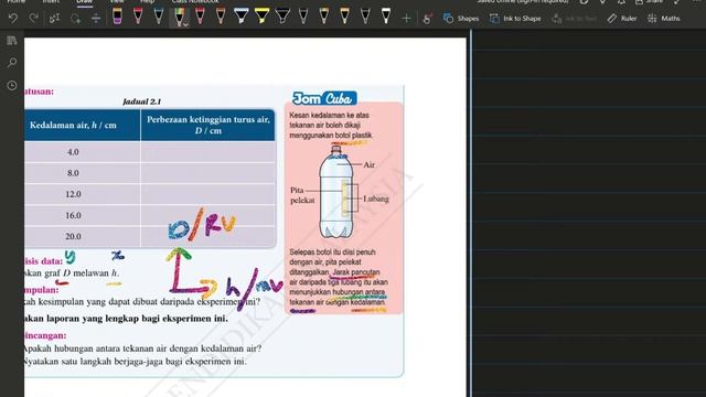 FIZIK TINGKATAN  5 KSSM BAB 2 ( 2.1 TEKANAN)