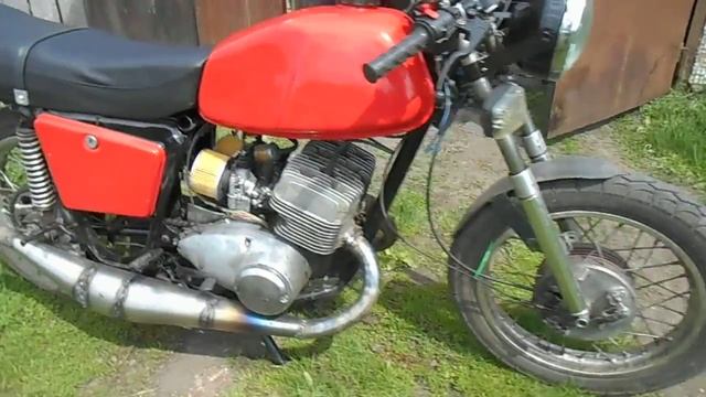 тюнингованный мотор иж Юпитер 5 с поршнями Yamaha RD350 смотреть онлайн