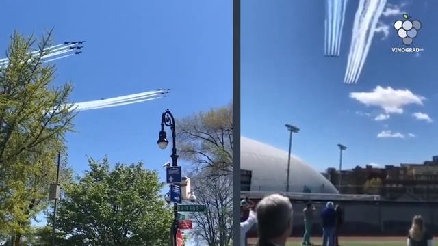 Blue Angels & Thunderbirds пролетели над Нью-Йорком и Филадельфией в знак уважения к медикам смотреть онлайн