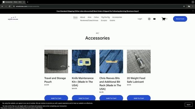 Orion Knives Crispy Donut Community Edition Travel Knife Pouch (or Candy Bars)