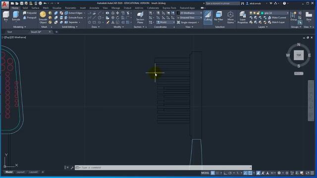AutoCAD 2020 3D tutorial modeling a toothbrush part 1 (in Bangla) смотреть онлайн