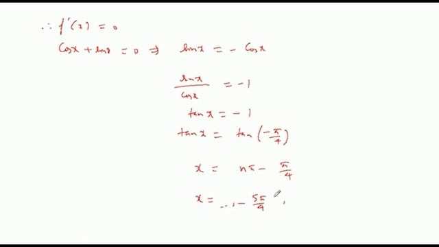 Show that f(x) = sin x - cos x is an increasing function on (- pi / 4, pi / 4) смотреть онлайн