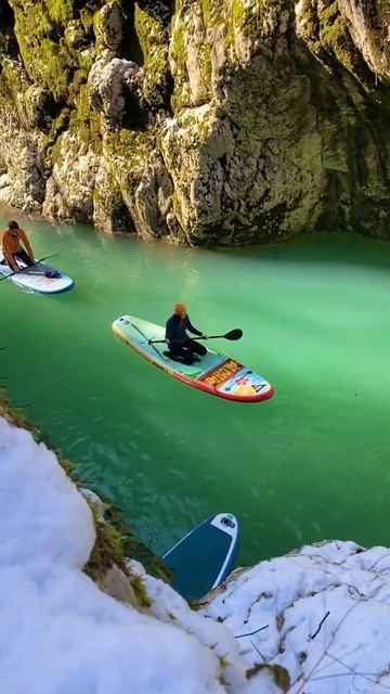 Снег и SUP board