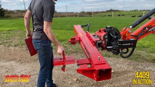 SPLIT-FIRE 4409 Log Splitter in Action смотреть онлайн