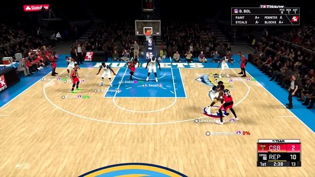 GALAXY OPAL BOL BOL GAMEPLAY IN NBA 2K20 MYTEAM!!! HE IS A DRIBBLE GOD!!! смотреть онлайн
