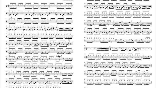 The Kill - 30 Seconds To Mars [Drum Sheet Music] смотреть онлайн
