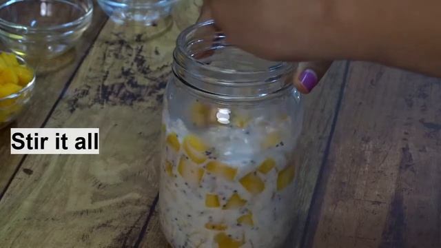 OVERNIGHT OATS RECIPE l Breakfast recipe for weight loss l No Cooking and healthy breakfast . смотреть онлайн