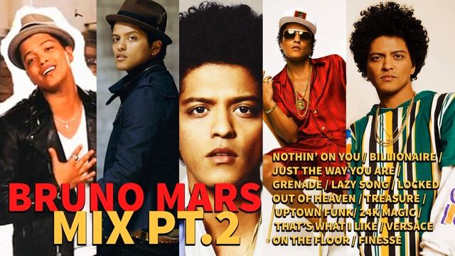 BRUNO MARS Greatest Hits Mix (Finesse, Treasure, That's What I Like, Uptown Funk & more!)