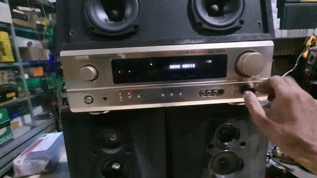 tes amplifier riciver home theater 5.1 DENON AVR-1604 смотреть онлайн