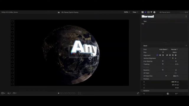 3D Planet Earth Final Cut Pro Templates