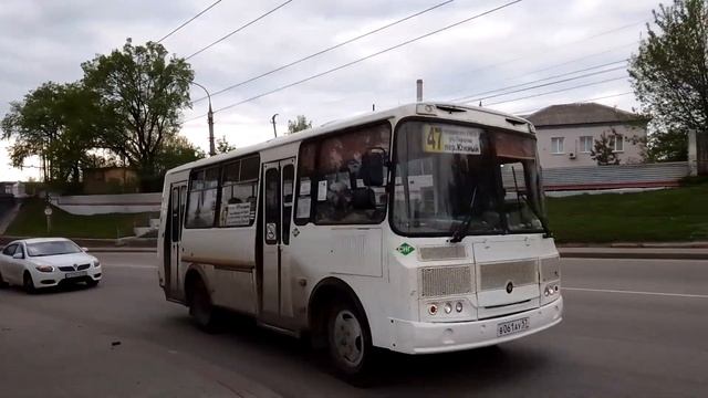 Орёл автобус ПАЗ маршрут 47 смотреть онлайн