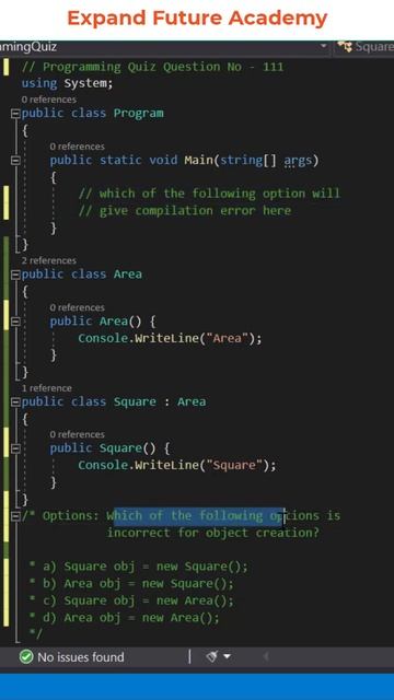 Programming Quiz Questions - Q111 - Expand Future Academy #Shorts #CSharp #Dotnet смотреть онлайн