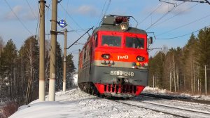 ВЛ80С-1248/1128 Б с грузовым поездом и приветливой бригадой