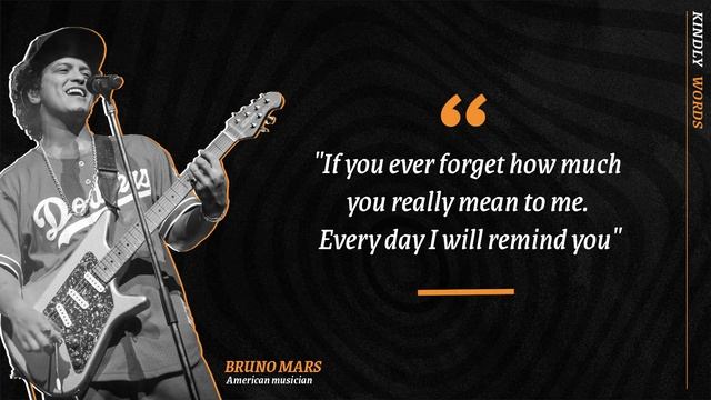 BRUNO MARS's Most Inspiring Quotes - Kindly Words смотреть онлайн
