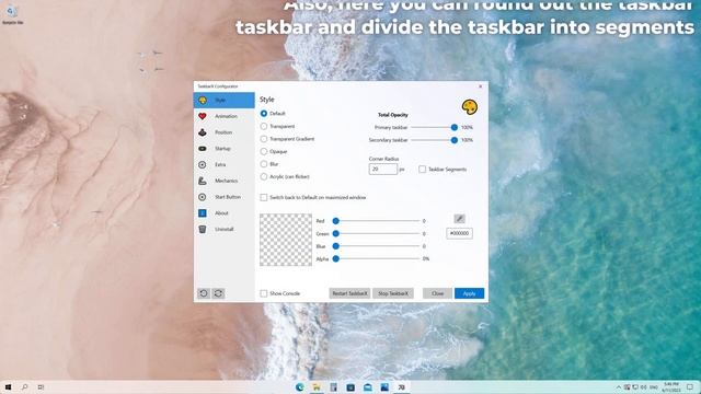 TaskbarX - Windows 10 Taskbar Customization! | Windows 10 Taskbar Adjustment смотреть онлайн