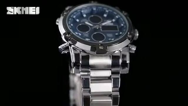 Top 5 SKMEI 1389 waterproof men dual time watches смотреть онлайн