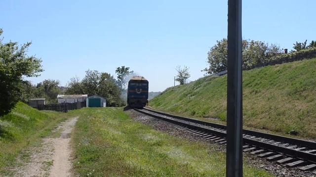 ТЭП70-0110 с поездом №807 Бердянск-пологи-Запорожье смотреть онлайн