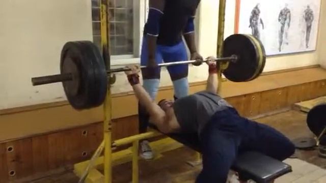 Bench press 3d set 140 kg (308 lbs) NO lift at 158 lbs смотреть онлайн