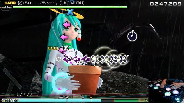 |ARCADE CONTROLLER | Hatsune Miku - *Hello, Planet. | Project DIVA Future Tone DX | HARD PERFECT | смотреть онлайн