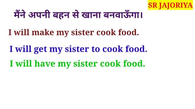 Causative Verbs in English Grammar in Hindi | Use of Make Get Have Let & Help in Causative Sentence смотреть онлайн