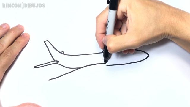 Cómo Dibujar Un Avion Paso A Paso | Dibujo De Avion