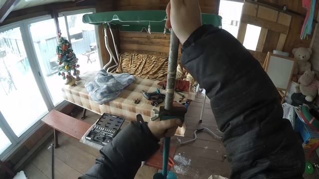 Лёдобур для шуроповерта с редуктором. смотреть онлайн