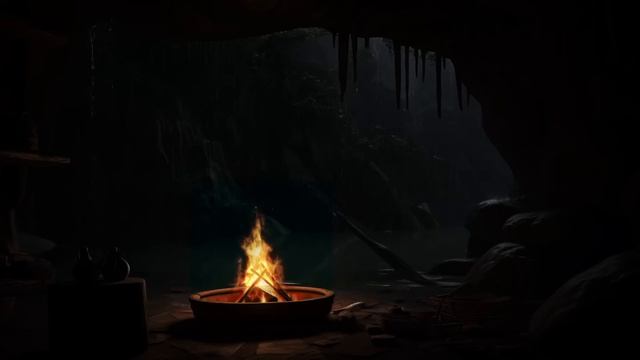 🌩 Rest In The Cave - Explore The Cozy Cave Space On A Rainy Day