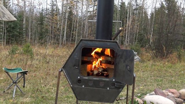 Winter Hot Tent Wood Stove Project - First Burn: Part 3 смотреть онлайн