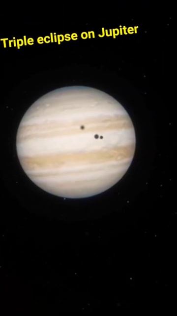 Jupiter's Triple Eclipse: A Celestial Spectacle🤯 #space #viral #shorts #short смотреть онлайн