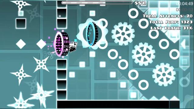 Easy Demon "The Nightmare" 0-52%, 0-59, 0-65% | Geometry Dash смотреть онлайн