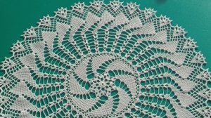 Круглая салфетка крючком. Третья часть.