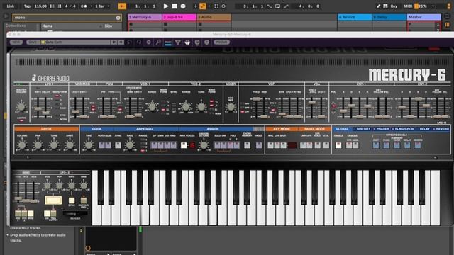 Cherry Audio Mercury-6 Presets Demo смотреть онлайн
