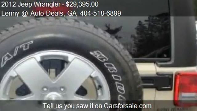 2012 Jeep Wrangler Sahara 4WD - for sale in Alphareta, GA 30 смотреть онлайн