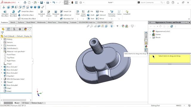 Design of Oil pump in solidworks | Part2 End Cover | Solidworks tutorial смотреть онлайн