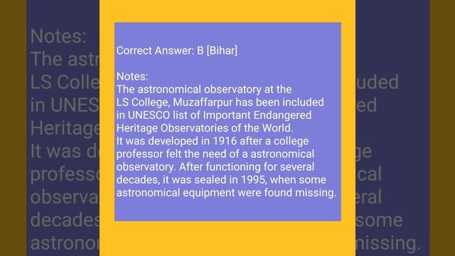 Which state’s astronomical observatory has'en included in the UNESCO list....? Read full question👇👇 смотреть онлайн