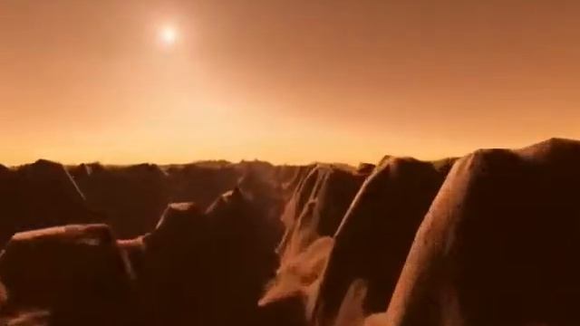 Flight over Vallis Marineris on Mars artist's impression ESA Hubble смотреть онлайн