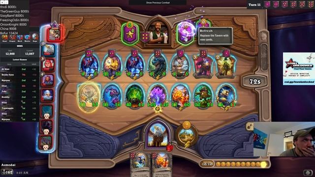 OMG GOLDEN AZERITE ON TURN 5?! | Hearthstone Battlegrounds смотреть онлайн