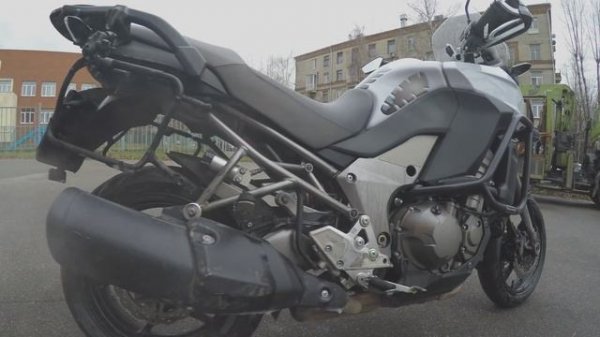 Не круто? Kawasaki Versys 1000 (UltraHD 4K): first look, walk around, stock exhaust sound