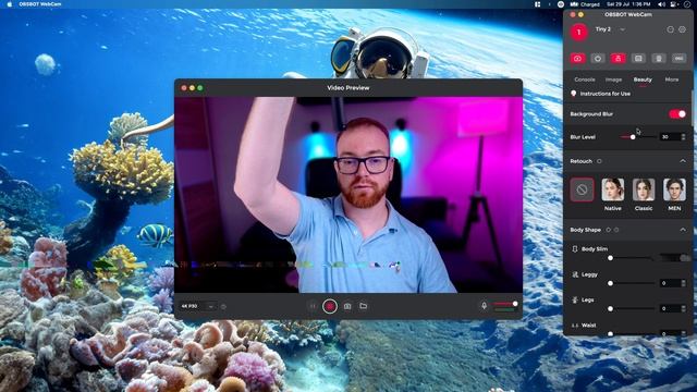 OBSBot Tiny 2 - AI Powered PTZ Webcam