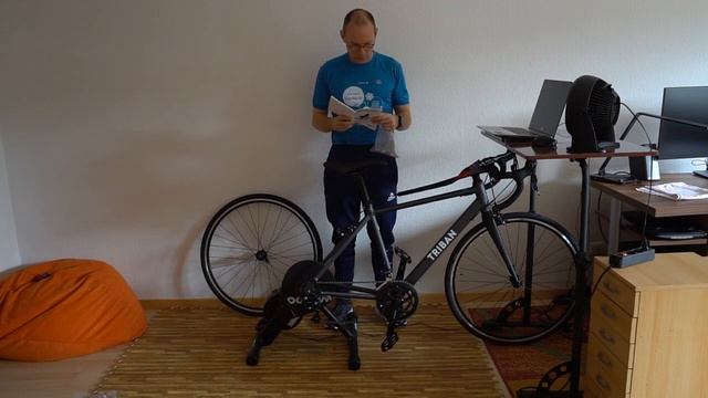 Wahoo Kickr Core with Decathlon RC120 смотреть онлайн