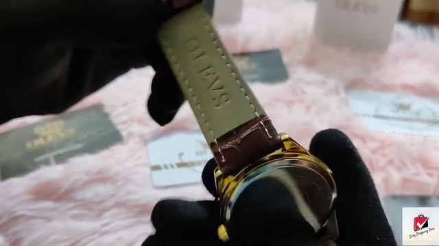 OLEVS 6898 Leather Watch Black Dial || Easy Shopping Zone || Bangla Watch Tutorial || смотреть онлайн