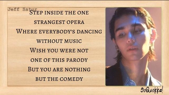 Jeff Satur - 'Comedy (Tragedy)' Easy Lyrics